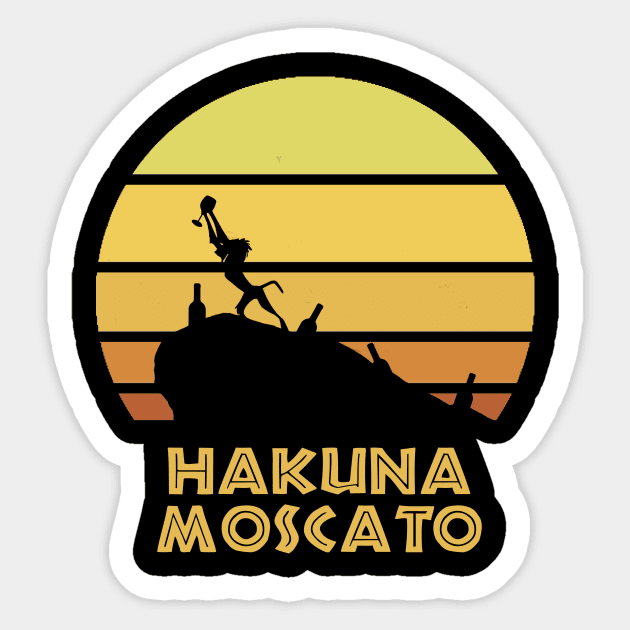 Hakuna Moscato - Lion King Sticker by ThisIsFloriduhMan